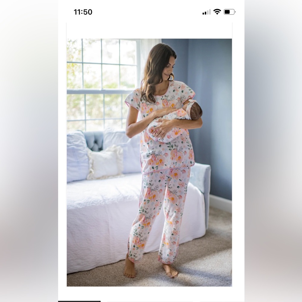 Baby Be Mine Pajama Set and Matching Swaddle